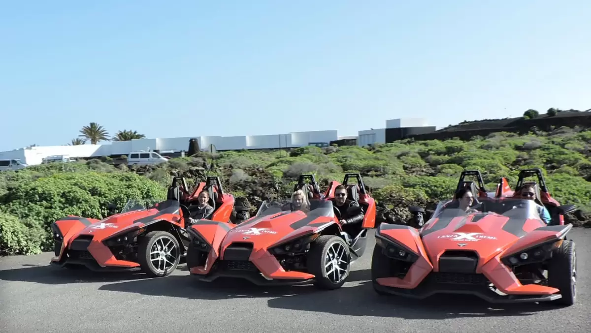 Polaris SlingShot XTREME Bike Tours Lanzarote